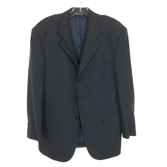 Mens Size 42 REGULAR 42R Tombolini Wool Cashmere Blend Sports Coat Blazer Jacket - Picture 1 of 5